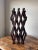 Mid-Century Modern Style Espresso Color Wooden Wine Rack for 8 Bottles For Sale - Image 4 of 5