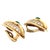1980s Vintage 18k Yellow Gold Diamond and Emerald Cabochon Clip-on Earrings, Pair For Sale - Image 5 of 13