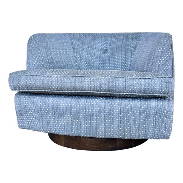 1960s Milo Baughman Style Barrel Chairs For Sale