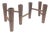 1960s Danish Teak Wood Candelabra For Sale