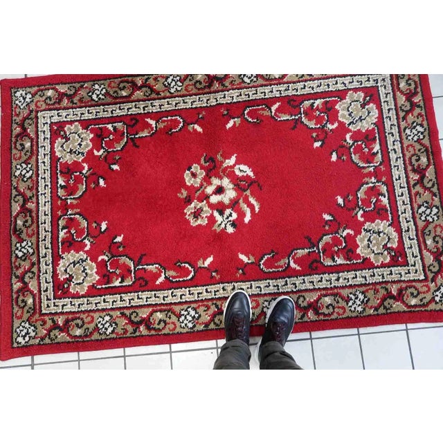 Textile 1970s Vintage French Savonnerie Rug 4.2' X 6.5' For Sale - Image 7 of 13