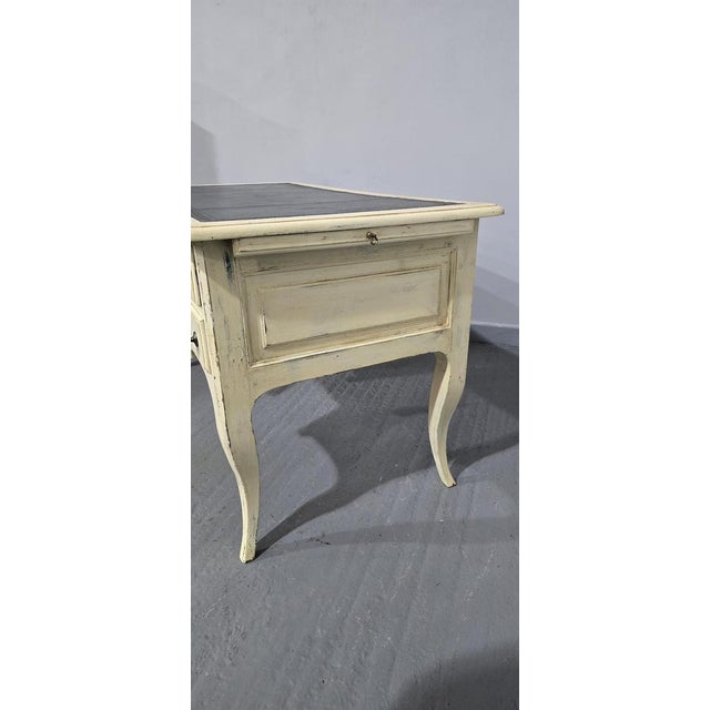 French Painted Kneehole Desk, 1880 For Sale - Image 15 of 18