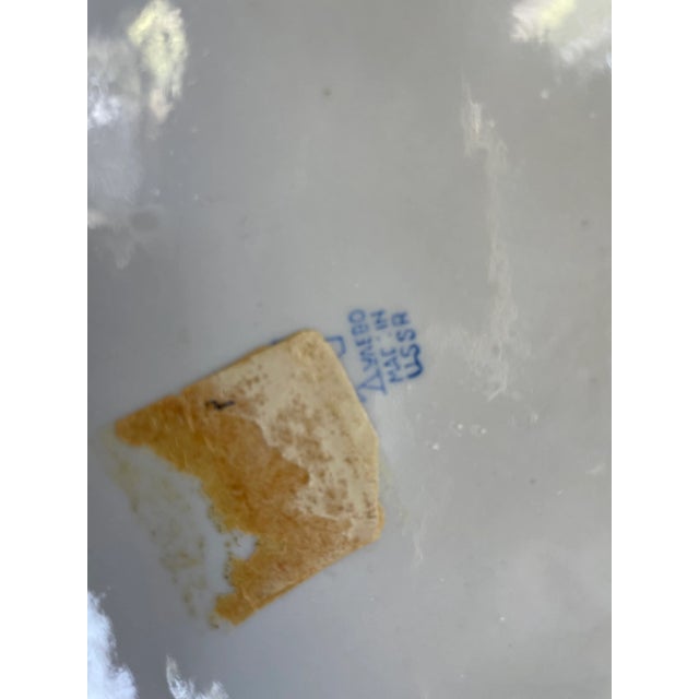 1960's Porcelain Figure of Woman in Floral Dress For Sale - Image 11 of 12