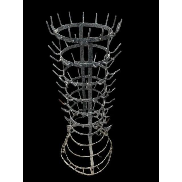 Galvanized steel bottle drainer. 150 bottles approx.