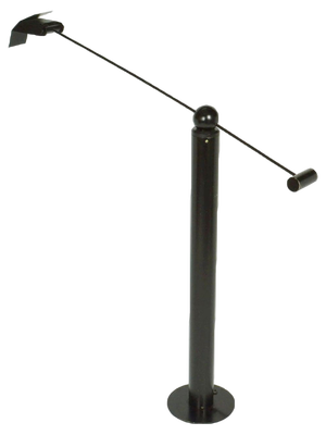 Black Floor Lamp from Swiss Baltensweiler, 1960s