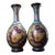 Monumental Pair of Chinese Cloisonné "Dragon" Vases With Qianlong Mark - 18 LBS For Sale