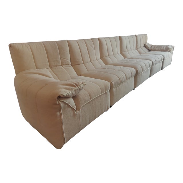 Baia Mode Modular Sofa by Antonio Citterio and Paolo Nava for B&B Italia, 1970s, Set of 5 For Sale