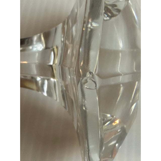 1970s Signed Baccarat France Clear Crystal Bretagne Pattern Decanter With Stopper For Sale - Image 14 of 17