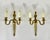 Metal Mid-Century French Brass Wall Sconces, 1950s, Set of 2 For Sale - Image 7 of 7