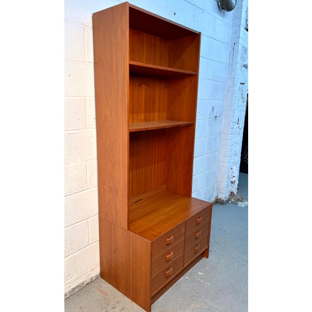 Mid-Century Modern Vintage Danish Teak Bookcase by Domino Møbler For Sale - Image 3 of 15