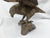 Vintage Solid Brass Eagle Sculpture on Branch Pedestal Base, 19" Wingspan For Sale - Image 11 of 14