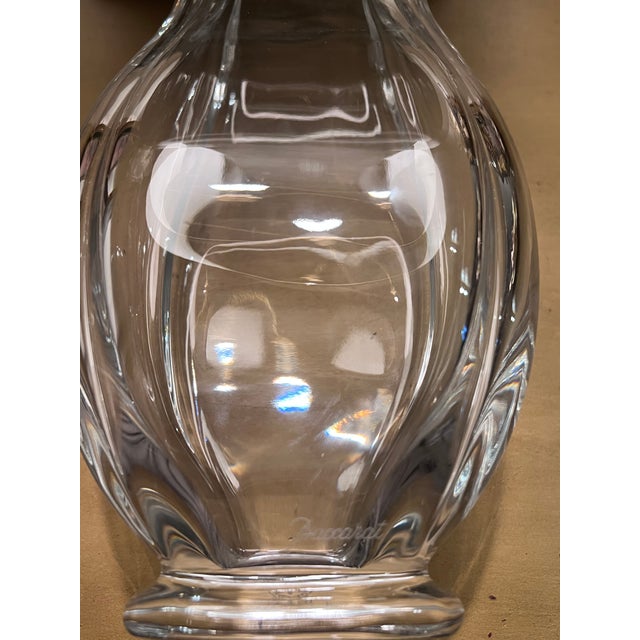 Baccarat Signed Fluted Clover ShapeVase