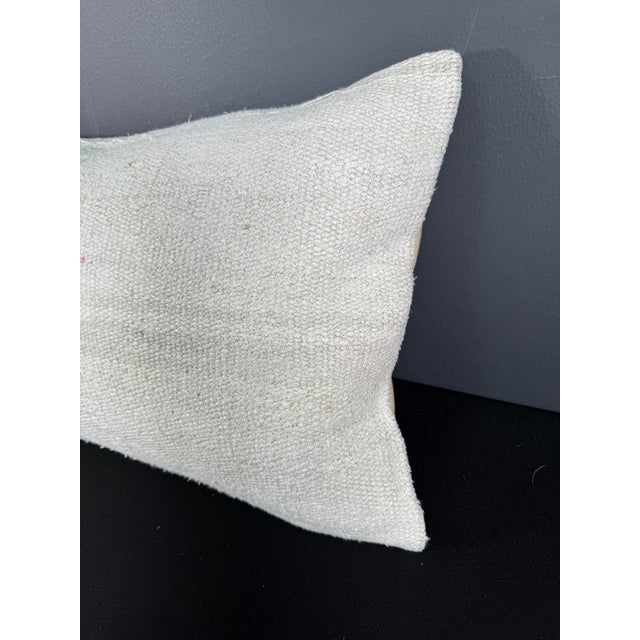 Turkish Hemp Pillow Cushion Natural Beige Pillow Cushion Cover 16 "x 24" #30007 Enhance your home decor with our Kilim...