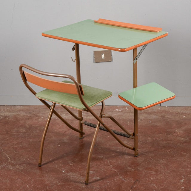 1960s Vintage Folding School Desk For Sale - Image 5 of 18