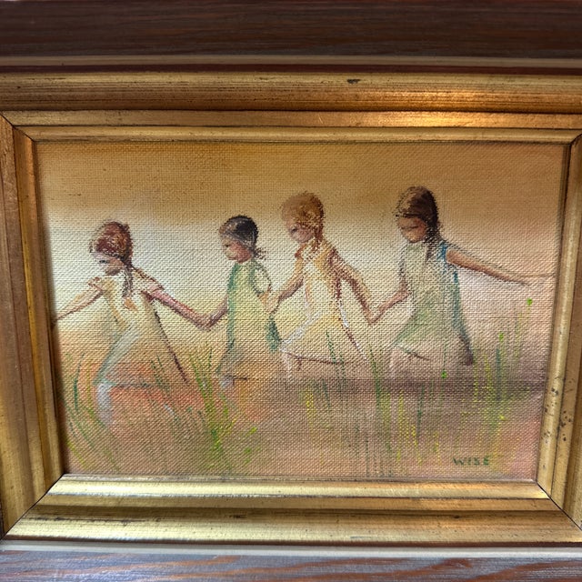 Impressionist Late 19th Century Oil Painting by Wise. For Sale - Image 3 of 11