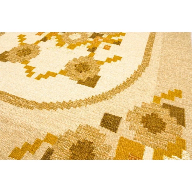 Mid-Century Scandinavian Rug by Ingegerd Silow For Sale - Image 3 of 5