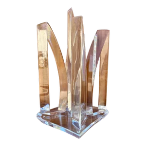 1970s Mid-Century Modern Abstract Lucite Sculpture in the Hivo Van Teal's Style.