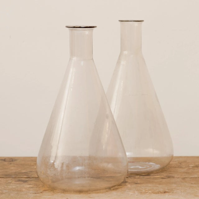 Late 20th Century Late 20th Century High Neck Lab Glass Vessel For Sale - Image 5 of 7