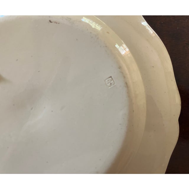 Antique 18th Century George III Leeds Exotic Birds Black Transfer Creamware Plate Circa 1770 For Sale - Image 11 of 13