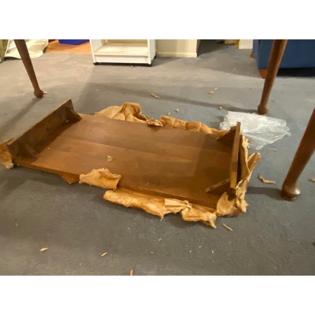 Ethan Allen Ethan Allen Early American Dining Table With 2 Leaves For Sale - Image 4 of 5