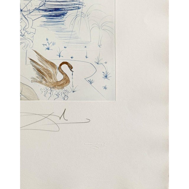 Salvador Dali, La Pagode (The Pagoda), 1969, Drypoint Etching For Sale - Image 4 of 9