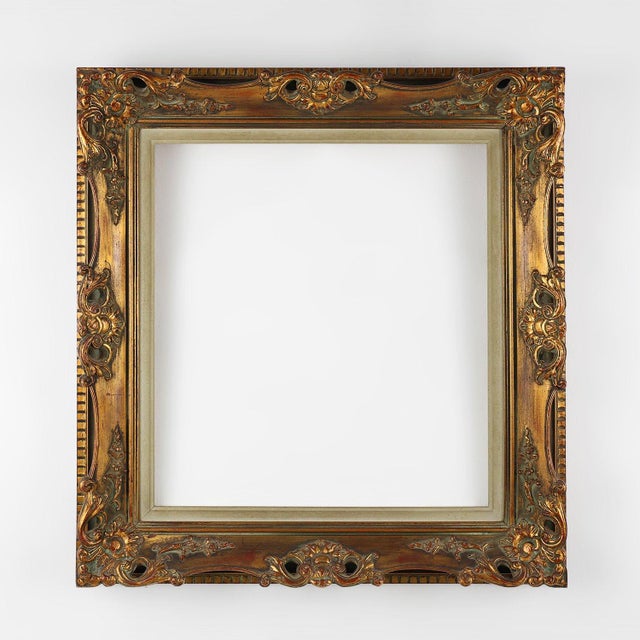 Gilded Wooden Painting Frame, Belgium, 1960s For Sale - Image 11 of 11