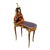 Lady French Style Marquetry Gilt Bronze Desk/Table With Clock For Sale