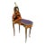 Lady French Style Marquetry Gilt Bronze Desk/Table With Clock for Home and Office. For Sale