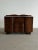 W54.5 D19.25 H37.25 A striking vintage Art Deco sideboard featuring a classic waterfall silhouette, flowing wood grain,...