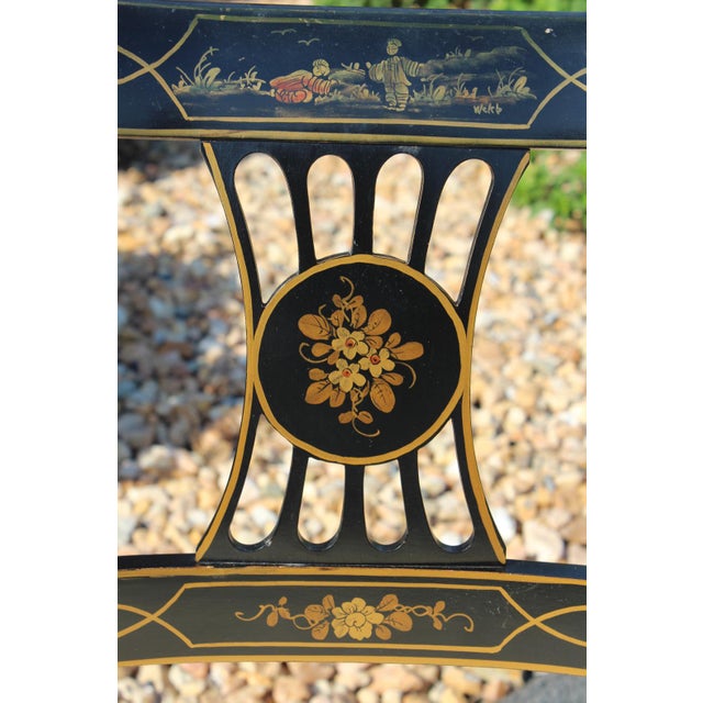 1940s Union National Chinoiserie Dining Room Chairs—Set of Three For Sale - Image 9 of 18