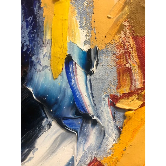 1970s Barbara DeSassure Abstract Oil on Canvas For Sale - Image 6 of 9