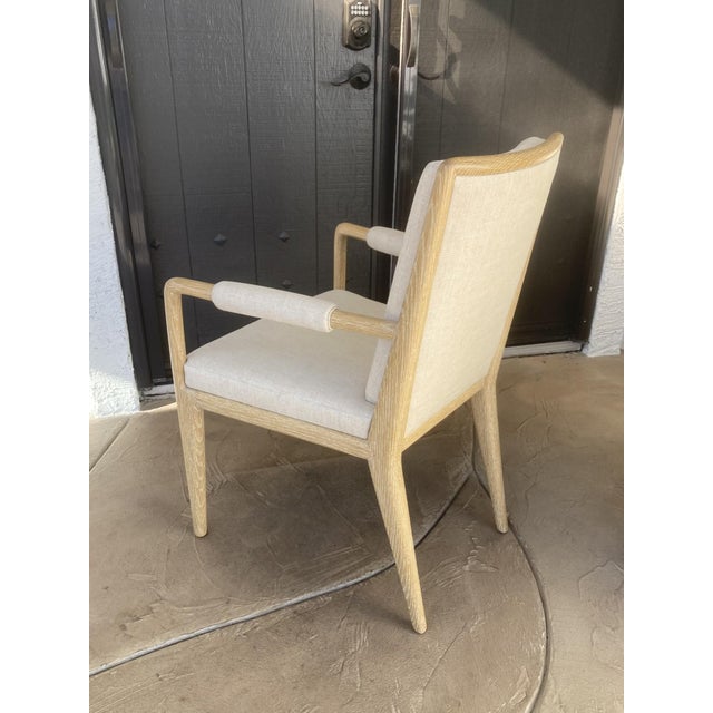 2020s Michael Berman Ltd. "Futura" Armchair in Cerused Oak For Sale - Image 5 of 11