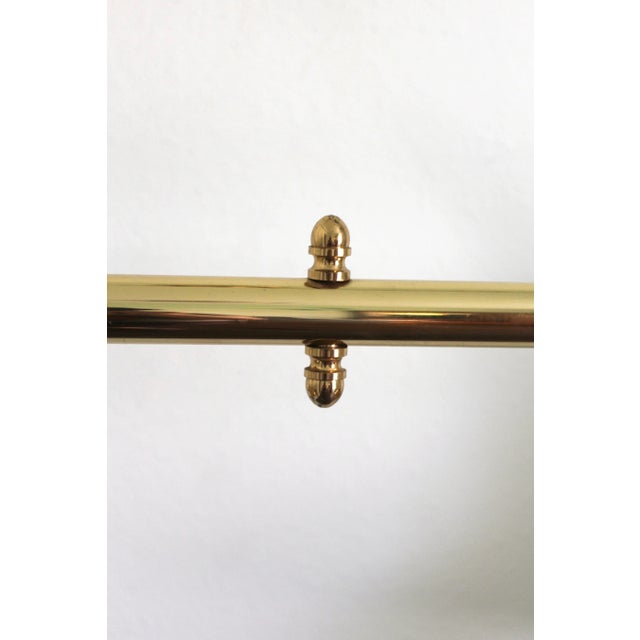 Brass 1970s Large Brass Double Pendant Fixture For Sale - Image 8 of 10