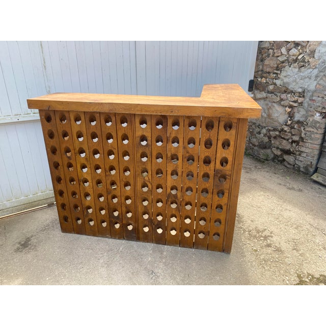 L-Shaped Corner Bar in Walnut, 1950 For Sale - Image 6 of 18