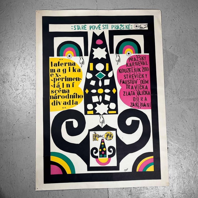 Seydl Zdeněk, Laterna Magika, Experimental National Theatre Prague, 1974, Lithograph For Sale - Image 7 of 15