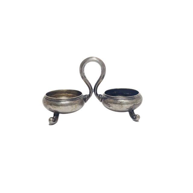 Eclectic Silver Salt and Pepper Holder, Germany, 1890s For Sale - Image 4 of 14