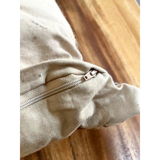 Moroccan South American Style Earthtone Rustic 22” Square Rug Pillow For Sale - Image 3 of 6