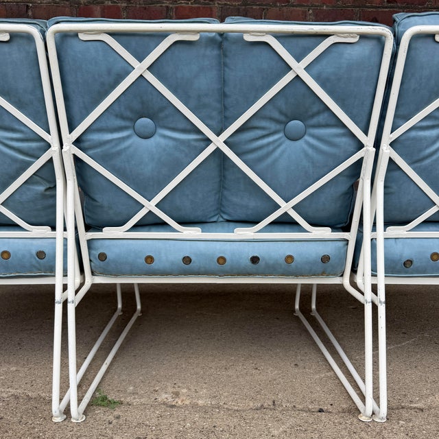 Metal Very Rare Sectional Salterini Outdoor Patio Sofa Maurizio Tempestini For Sale - Image 7 of 12