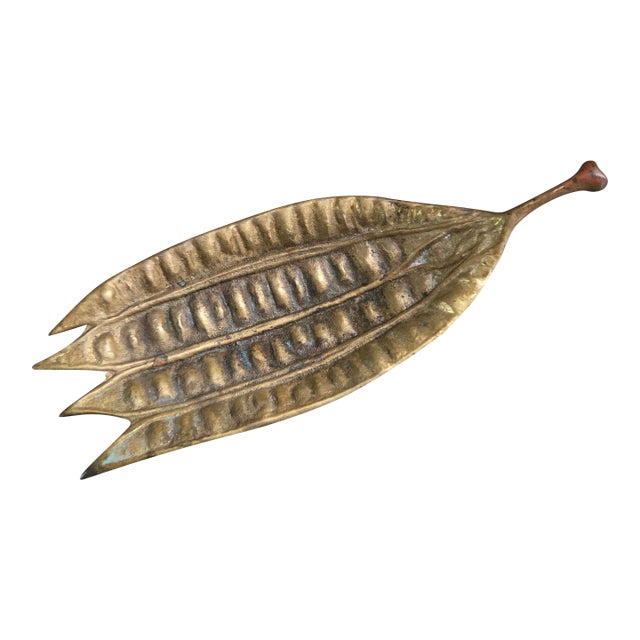 Mid-Century 1948 Oskar j.w. Hansen Brass Mimosa Seed Pod Sculpture For Sale