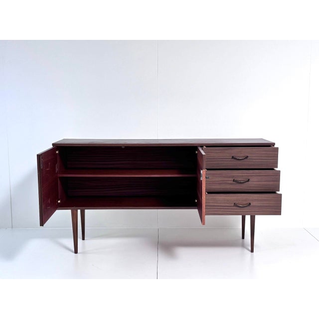 Mid-Century Sideboard in Walnut Veneer, 1960s For Sale - Image 4 of 12