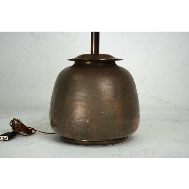 Mid-Century Modern Italian Brass Table Lamp, 1960s For Sale - Image 4 of 12