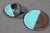 Mid 20th Century Vallauris – Black and Turquoise Blue Faience Coffee Set - 15 pcs For Sale - Image 16 of 18