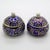 Vintage Italian Handmade Sterling Silver 925 and Enameled Duo Pill Snuff Boxes, 1980s, Set of 2 For Sale - Image 12 of 12