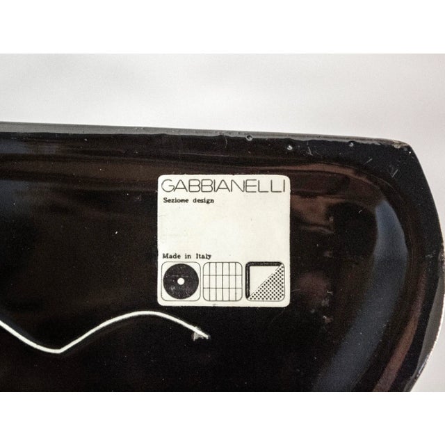 Black Model Hill Vase by Sergio Asti for Gabbianelli, Italy, 1968, Set of 4 For Sale - Image 8 of 11