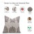Fabdivine Block Print Cushion Cover 20x20 Inch Duck Canvas- Vrindavan For Sale - Image 4 of 4
