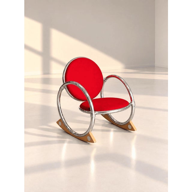 Verner Panton Rocking Chair by Verner Panton for Ycami, 1990s For Sale - Image 4 of 4