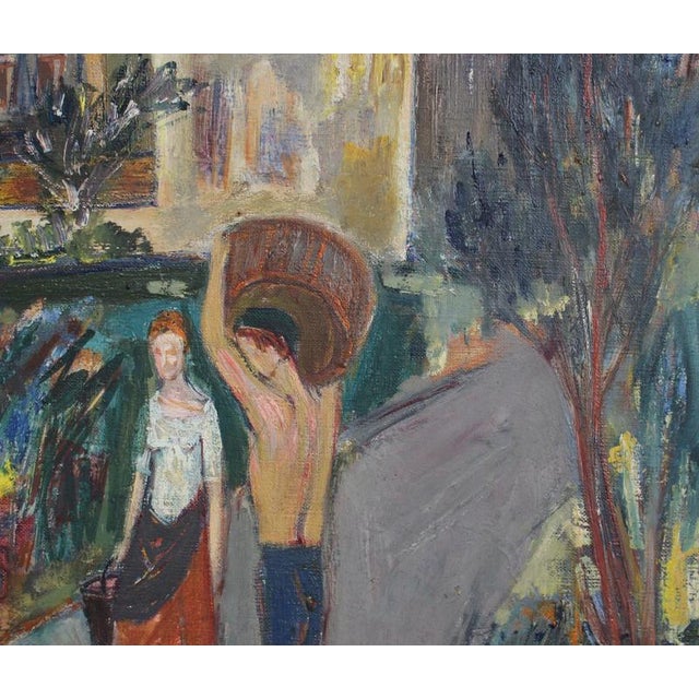 Paul Braig, Le Petit Village, 1950s, Oil on Canvas For Sale - Image 18 of 18
