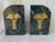 Vintage Medical Caduceus Green Italian Marble Heavy Bookends a Pair For Sale - Image 15 of 16