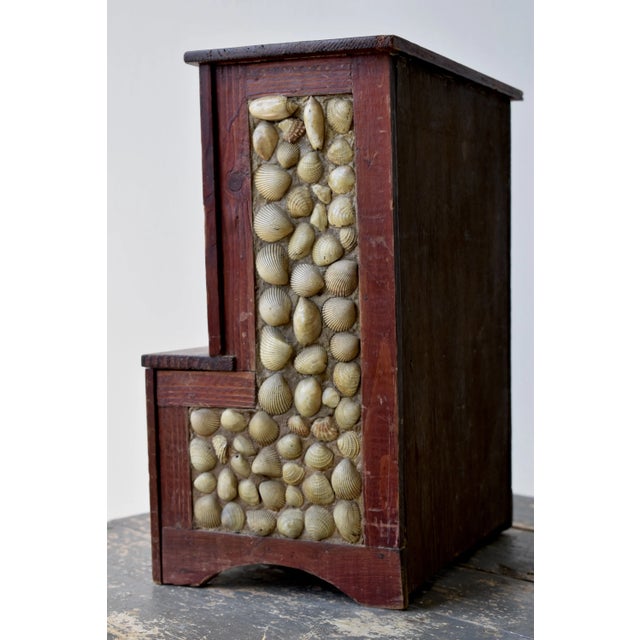 Antique Folk Art Coquillage Tabletop Cabinet, Circa Early 20th Century For Sale - Image 17 of 17