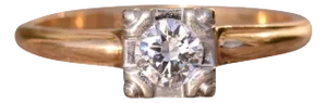 The Destin: Antique Solitaire Engagement Ring